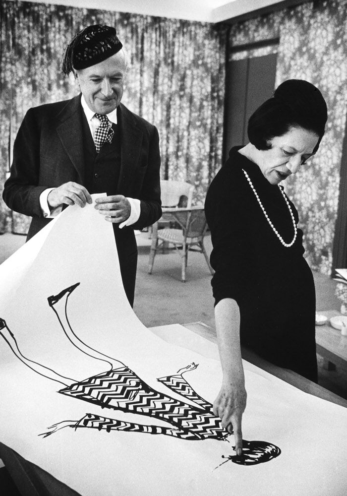 Диана Вриланд в редакции журнала Vogue США, 1960-е