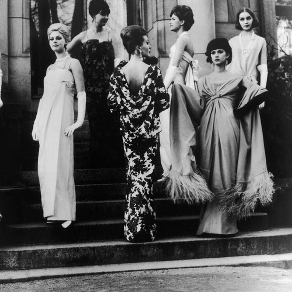 Коллекция платьев Nina Ricci в Висбадене, 1961 г.