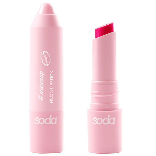 SODA NEON LIPSTICK #wassup Неоновая помада SOD323012 фото 1