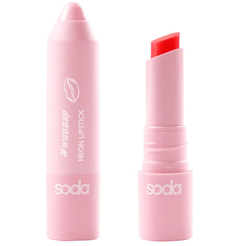 SODA NEON LIPSTICK #wassup Неоновая помада SOD323011 фото 1