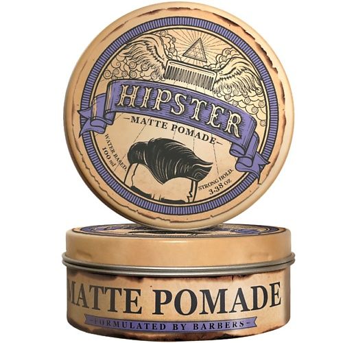 HIPSTER Matte Pomade Помада для укладки волос с сильной фиксацией и матовым MPL071500 фото 1