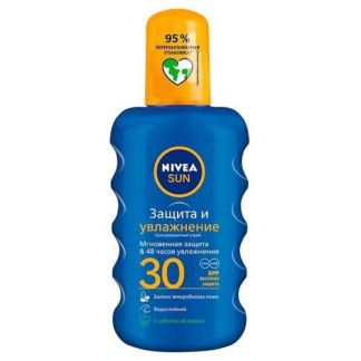 NIVEA Спрей для тела солнцезащитный Защита и увлажнение SPF 30