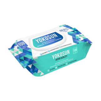 YOKOSUN Антибактериальные влажные гигиенические салфетки