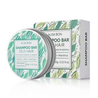 Alisa Bon Твердый шампунь для волос SHAMPOO BAR «Крапива Мята Ментол»