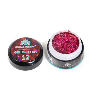 Global Fashion Глиттер гель  Glitter gel 01