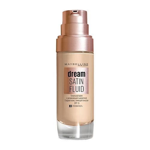 MAYBELLINE NEW YORK Тональный крем-флюид для лица "Dream Satin Fluid"