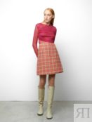 Розовая юбка из твида Virele 2001/66004/2642/тк1899