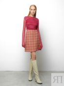 Розовая юбка из твида Virele 2001/66004/2642/тк1899