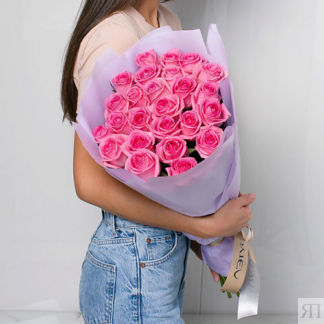 ЛЭТУАЛЬ FLOWERS Flowers Букет из розовых роз 21 шт. (40 см)