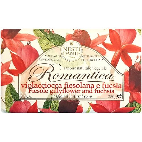 NESTI DANTE Мыло Romantica Fiesole Gillyflower & Fuchsia NES001691 фото 1