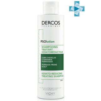 VICHY DERCOS PSOlution Кераторегулирующий шампунь для кожи головы, склонной