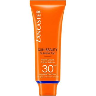 LANCASTER Нежный крем Сияющий загар для лица Sun Beauty SPF30