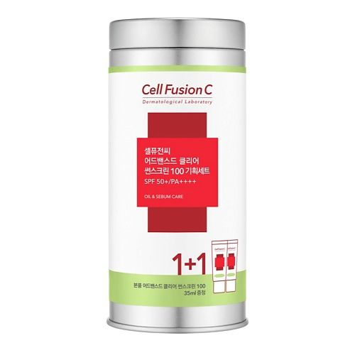 CELL FUSION C Набор Крем солнцезащитный 100 SPF50+ PA++++ для проблемной ко