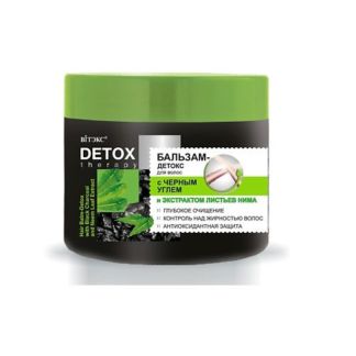 ВИТЭКС DETOX Therapy бальзам-детокс для волос с черным углем и экстрактом л