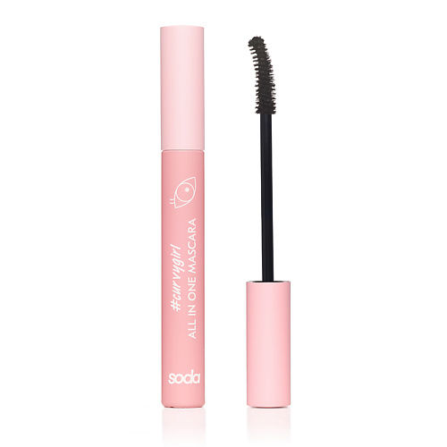 SODA ALL IN ONE MASCARA #curvygirl ТУШЬ ДЛЯ РЕСНИЦ (объем, удлинение, подкр SOD204001 фото 1