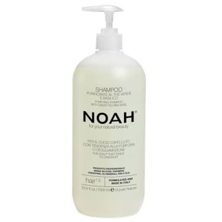 NOAH FOR YOUR NATURAL BEAUTY Шампунь для волос очищающий с зеленым чаем и б