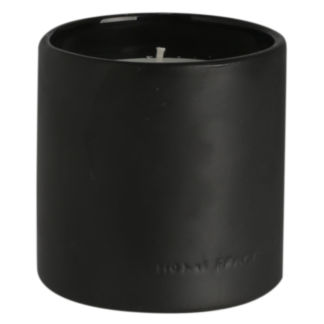 Kuchenland Свеча ароматическая, 9 см, в подсвечнике, керамика, черная, Blac