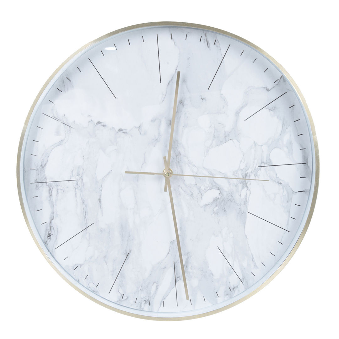 Часы настенные круглые белые 40 см