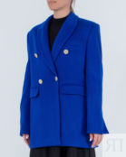 Пальто укороченное синий Golden Line