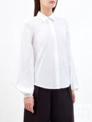 Блуза из тонкого хлопка с длинными объемными рукавами LORENA ANTONIAZZI