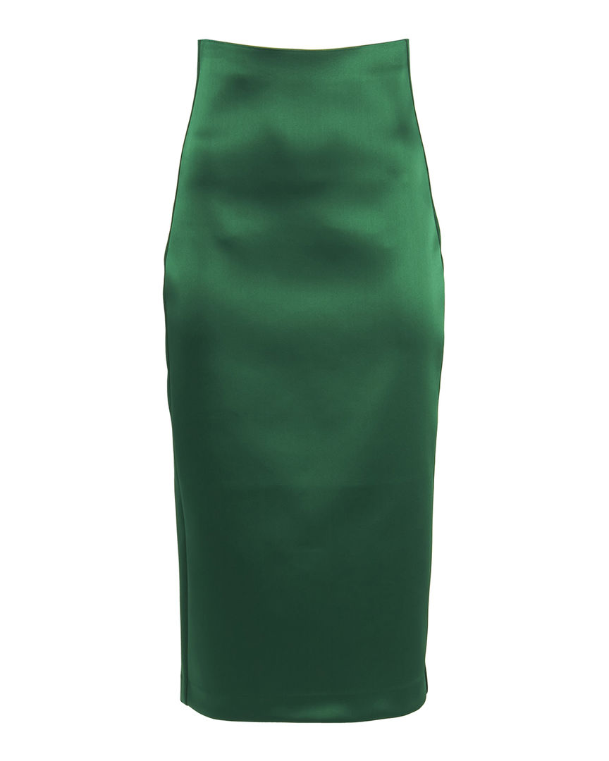 Атласная юбка миди P.A.R.O.S.H. ALIXD621067 зеленый s