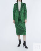 Атласная юбка миди P.A.R.O.S.H. ALIXD621067 зеленый s