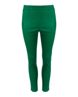 Кожаные брюки ARMA 001L226003.02 зеленый 40