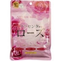 Japan Gals - Набор натуральных масок для лица с экстрактом розы, 7 шт