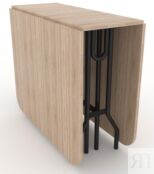 Стол-книжка Standart Plus (177x100) Дуб Санома/Черный