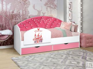 Кровать Корона №1 с бортиком, 80х160 см
