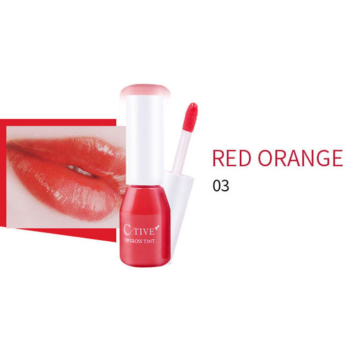 Красно оранжевый увлажняющий тинт Lip Gloss Tint увлажняющий блеск для губ