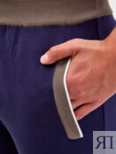 Спортивные брюки из эластичного хлопка с контрастной отделкой BERTOLO CASHM