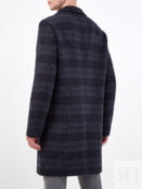 Классическое однобортное пальто из шерсти в полоску CUDGI