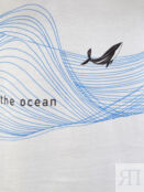 Удлиненная футболка из хлопка organic с принтом Protect the Ocean Vika 2.0