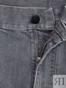 Однотонные джинсы из денима-stretch с матовой фурнитурой CANALI
