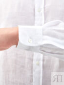 Белая рубашка из дышащей льняной ткани BRUNELLO CUCINELLI