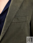 Однобортный пиджак из хлопка с добавлением волокон льна ELEVENTY