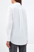 Блуза асимметричного кроя из хлопка с шифоновой спинкой LORENA ANTONIAZZI