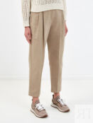 Высокие брюки Tailored с заложенными складками BRUNELLO CUCINELLI