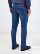 Окрашенные вручную джинсы Parma с нашивкой из кожи HAND PICKED