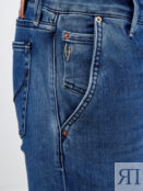 Окрашенные вручную джинсы Parma с нашивкой из кожи HAND PICKED