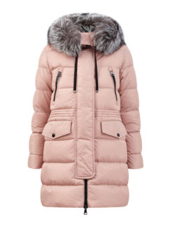 Пуховик из матового нейлона с кулиской на талии MONCLER