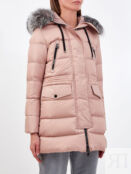 Пуховик из матового нейлона с кулиской на талии MONCLER фото 3