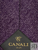 Шелковый галстук с вышитым жаккардовым принтом CANALI
