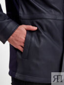 Куртка ручной работы из кожи ягненка и плотного габардина CANALI