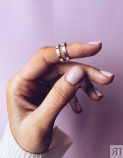 Кольцо на фалангу НОТЫ из серебра