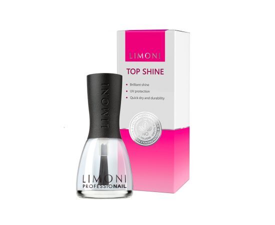 LIMONI Основа и покрытие Top Shine Защита+Ультраблеск 15 мл фото 1