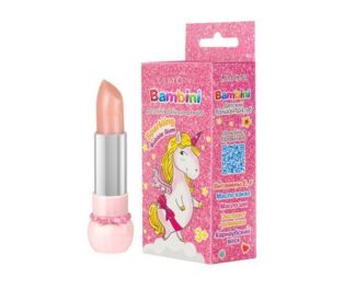 LIMONI Детский бальзам для губ "Bambini Sparklinq Bubble Gum" 01 тон