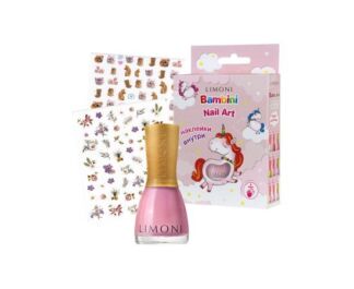 LIMONI Набор №31 Bambini Nail Art (лак 10, наклейки 1426, 1714)