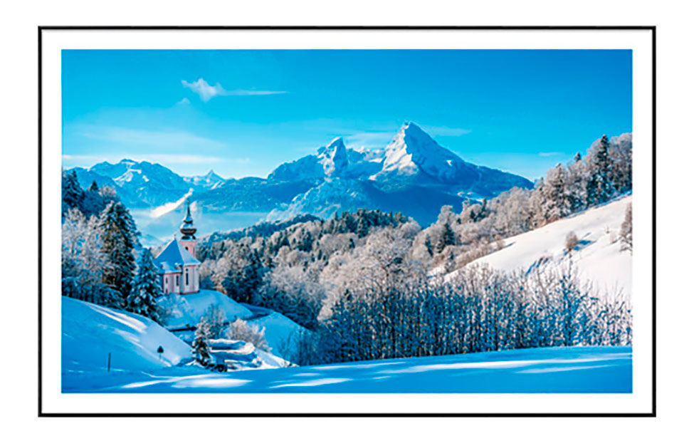Постер «Зимний пейзаж в Швейцарии» №1 (57 х 37 см) Ангстрем